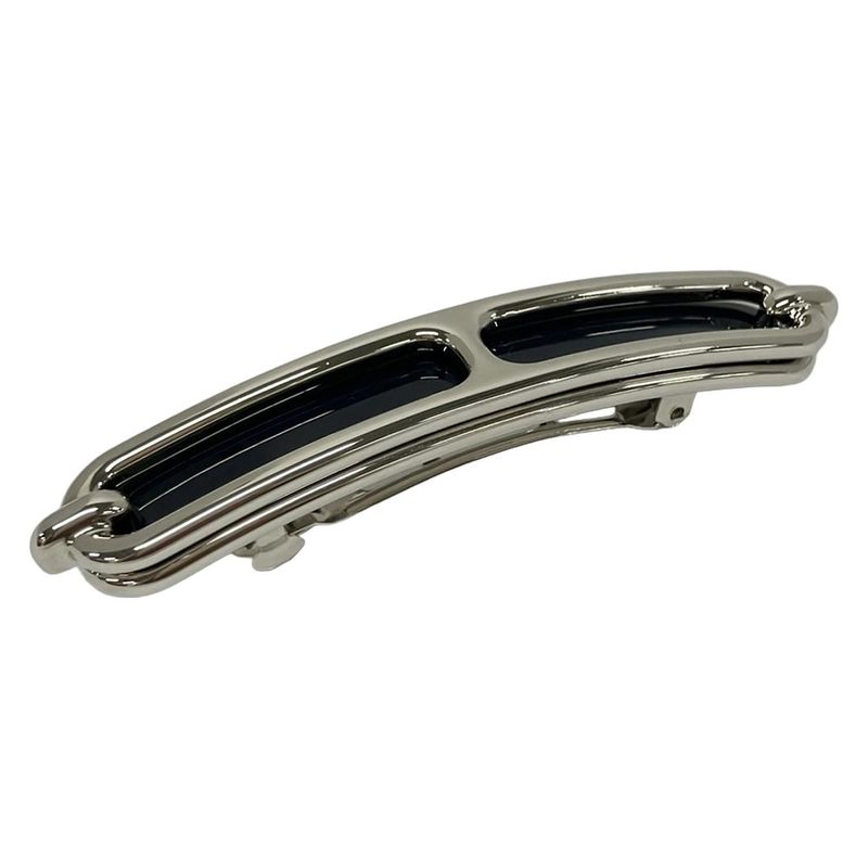 Hermes Barrette Chaine D'ancre Silver Black