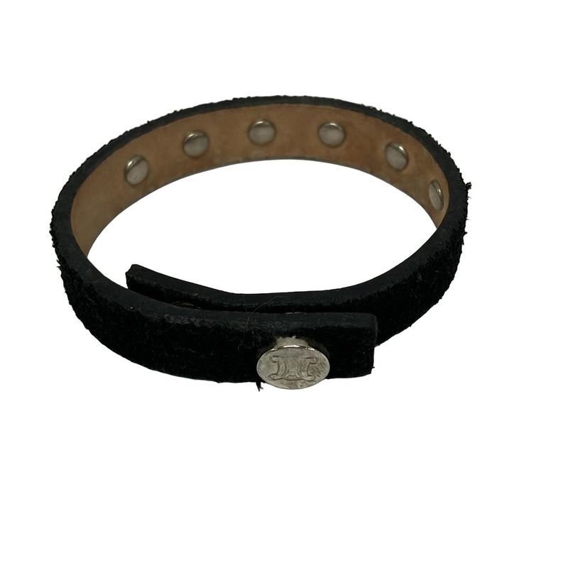 Celine Bracelet Black Suede Leather