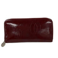Cartier Wallet Happy Birthday Gold Zip Around Leather Bordeaux