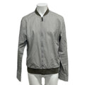 Hermes Jacket 39 Gray White Long Sleeve Zip Up Spring