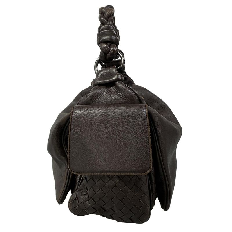 Bottega Veneta Shoulder Bag Kokka Dark Brown Leather