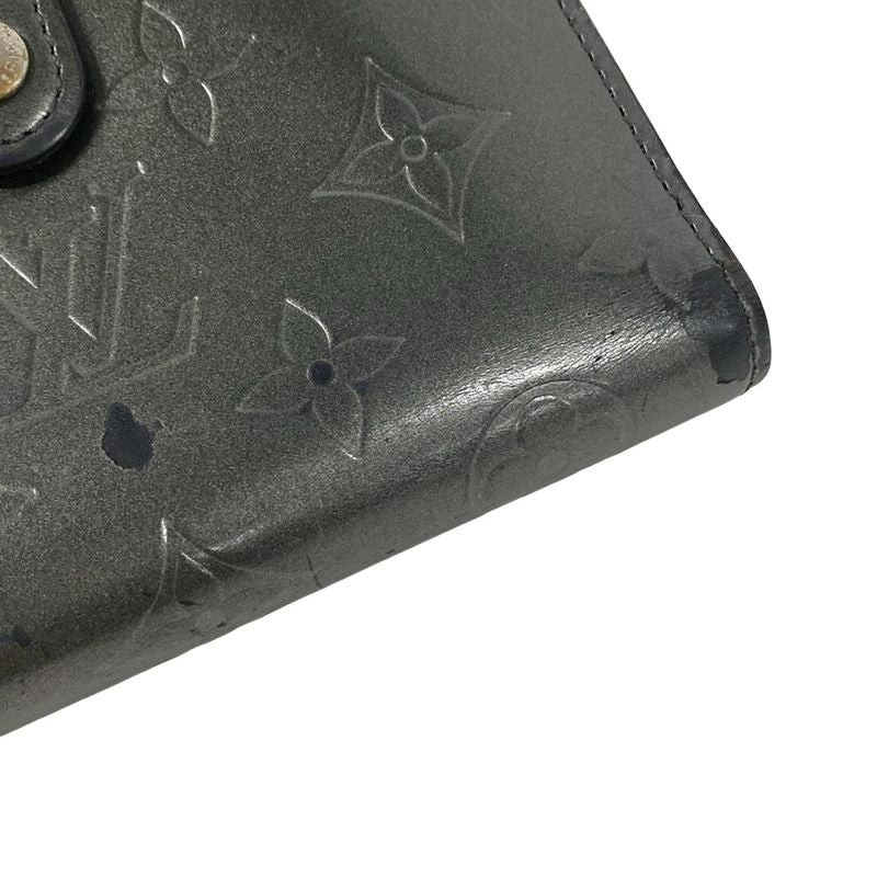 Louis Vuitton Bifold Wallet Monogram Matte Porte Monnaie Vie Viennois Noir Black