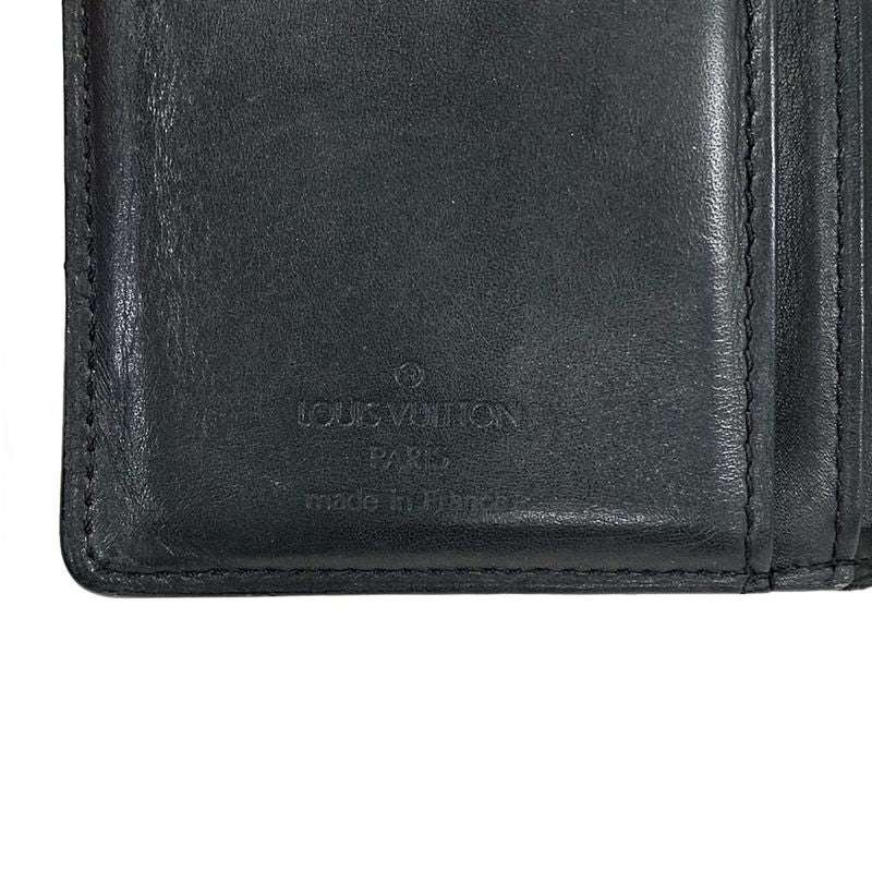 Louis Vuitton Bifold Wallet Monogram Matte Porte Monnaie Vie Viennois Noir Black