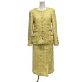 Chanel Skirts Yellow Knit Wool Jacket
