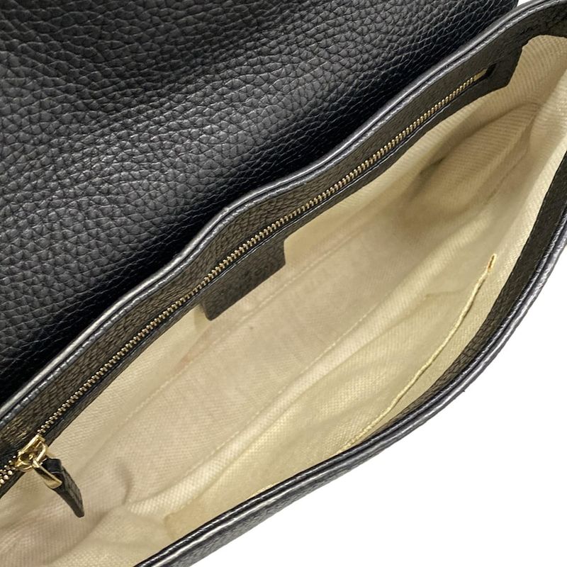 Gucci Shoulder Bag Soho Black Leather