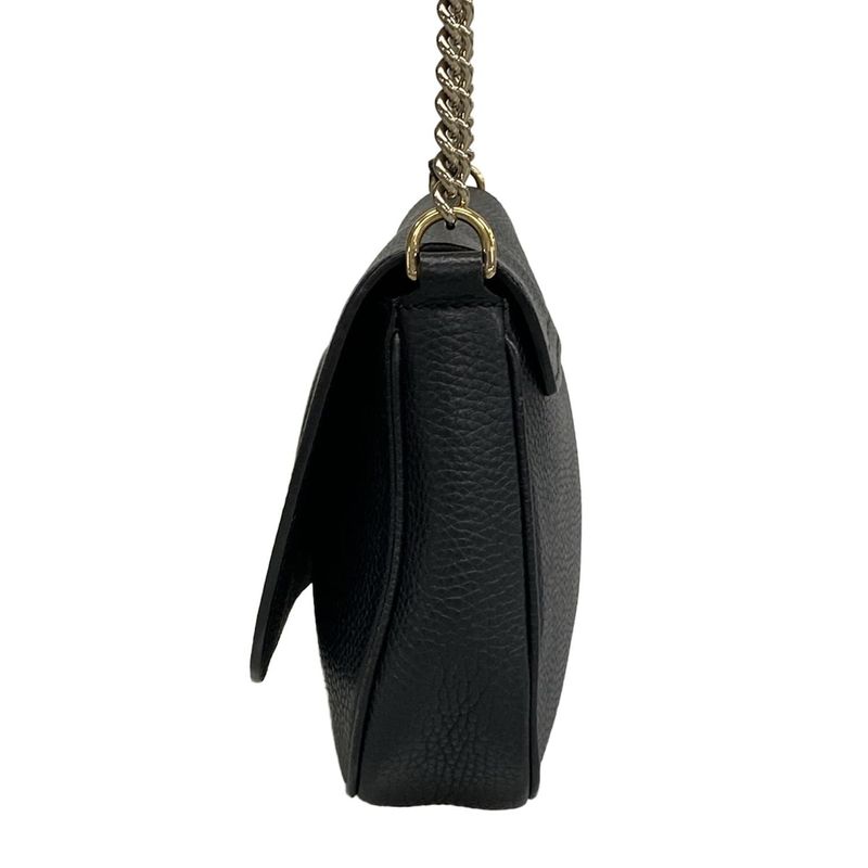 Gucci Shoulder Bag Soho Black Leather
