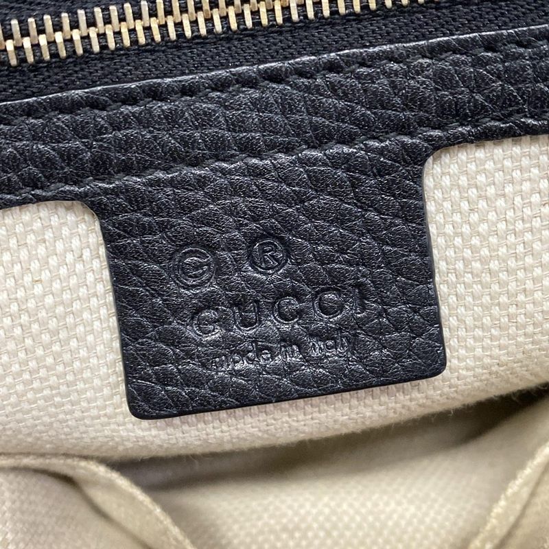 Gucci Shoulder Bag Soho Black Leather