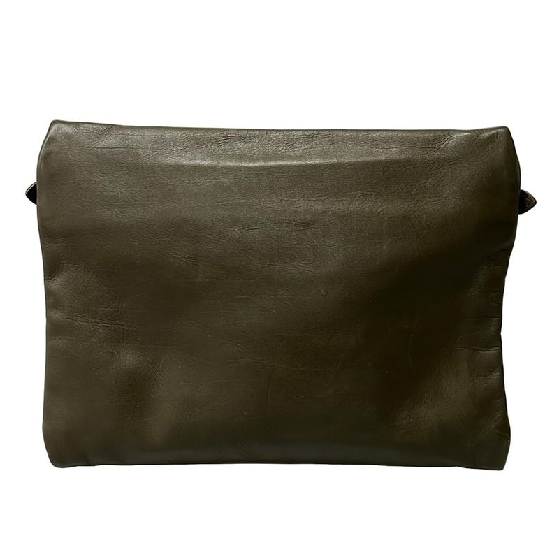 Bottega Veneta Second Bag Leggero Khaki Perforated Leather