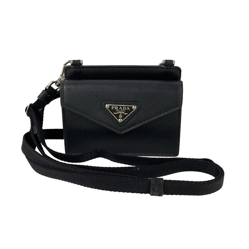 Prada Card Case Black Leather