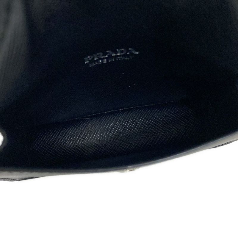Prada Card Case Black Leather