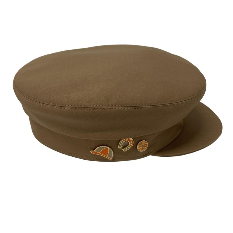 Hermes Hat 59 Brown Wool