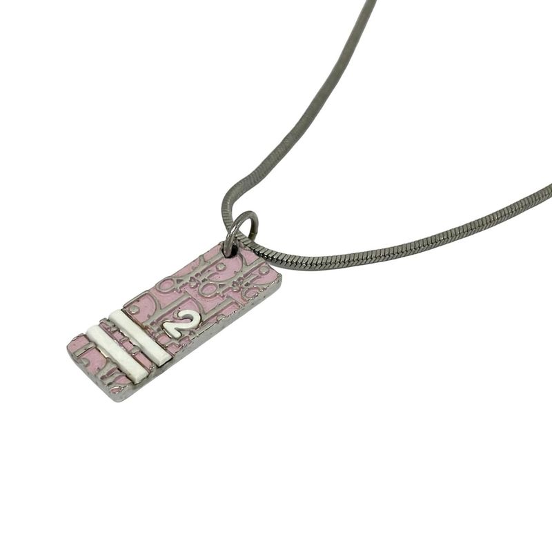 Dior Necklace Trotter Silver Pink