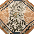 Hermes Scarf Petit Carre Pink Beige Dark Brown Multi Neige D'antan