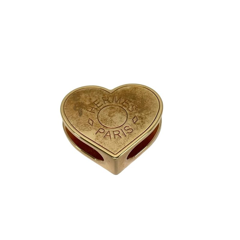 Hermes Scarf Ring Twilly Pink Gold