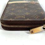 Louis Vuitton Wallet Zippy Organizer Belboy Monogram Canvas Green Brown