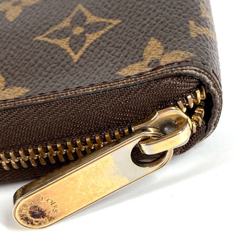 Louis Vuitton Wallet Zippy Organizer Belboy Monogram Canvas Green Brown