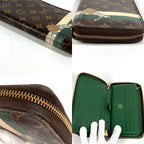 Louis Vuitton Wallet Zippy Organizer Belboy Monogram Canvas Green Brown