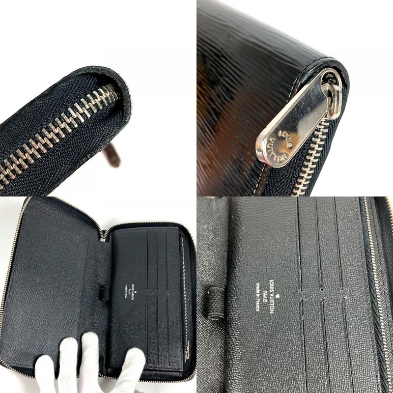 Louis Vuitton Wallet Zippy Organizer Epi Electric Cles the Black