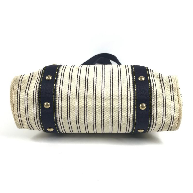 Louis Vuitton Shoulder Bag Cabas MM Canvas Ivory Navy