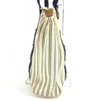 Louis Vuitton Shoulder Bag Cabas MM Canvas Ivory Navy