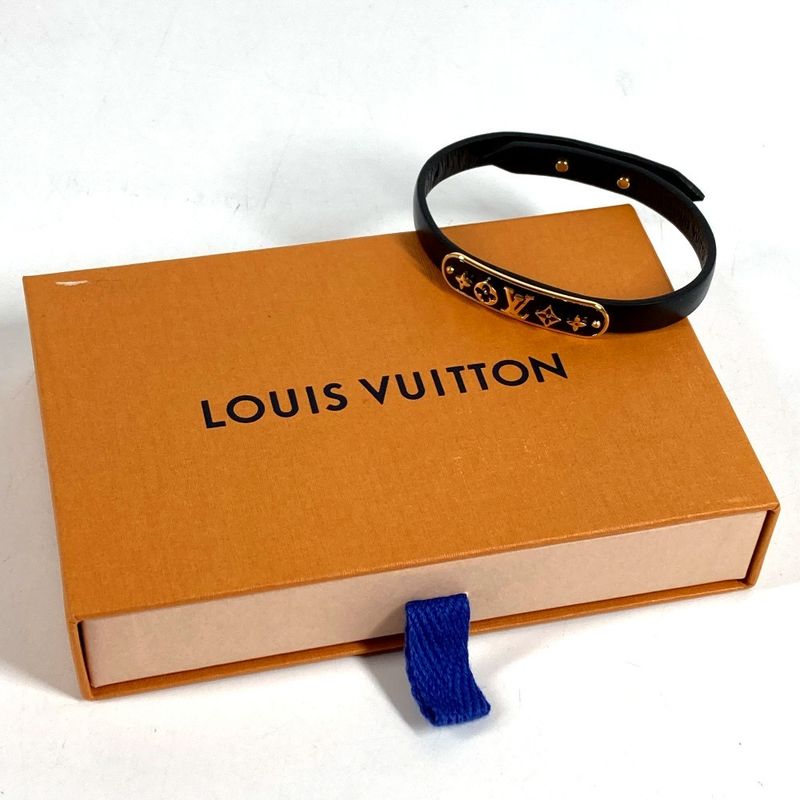 Louis Vuitton Bracelet Monogram Flower Cru Za Leather