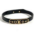 Louis Vuitton Bracelet Monogram Flower Cru Za Leather