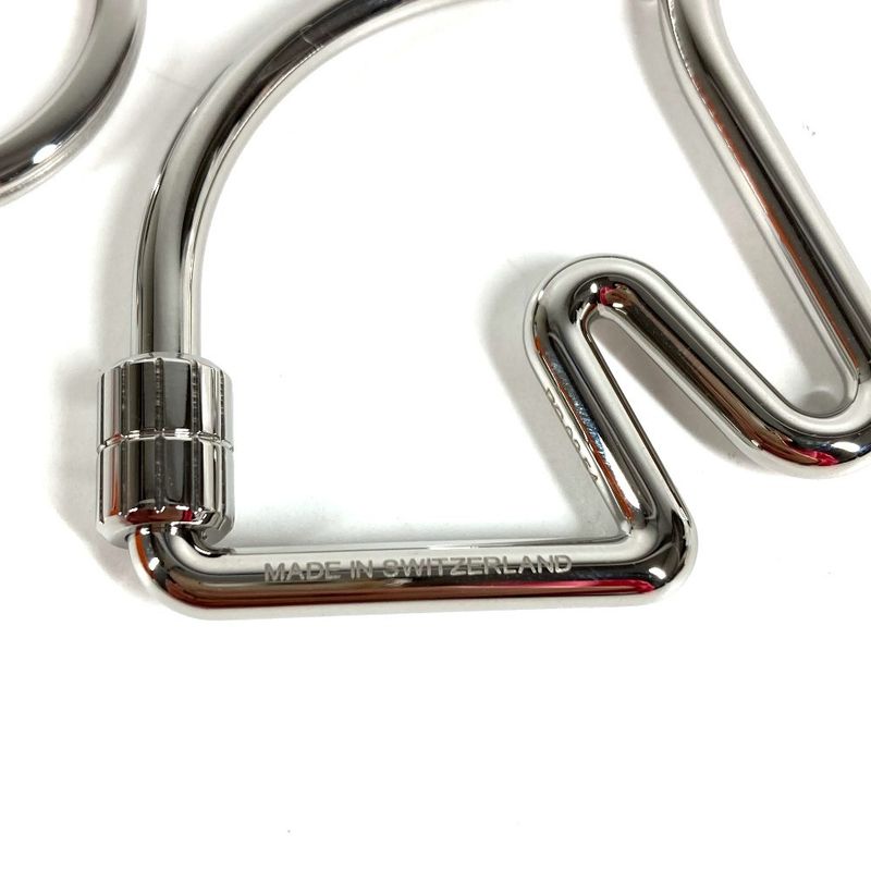 Hermes Key Holder Cheval Key Ring Metal Silver
