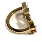 Hermes Scarf Ring Soie Logo Metal Gold