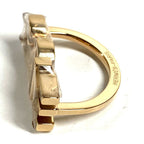Hermes Scarf Ring Soie Logo Metal Gold