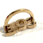 Hermes Scarf Ring Soie Logo Metal Gold