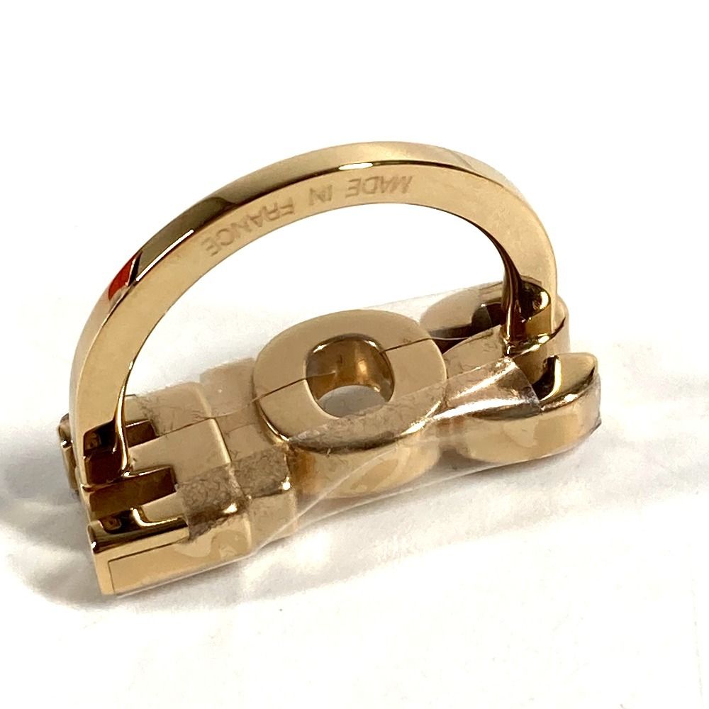 Hermes Scarf Ring Soie Logo Metal Gold