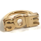 Hermes Scarf Ring Soie Logo Metal Gold