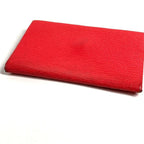 Hermes Card Case Calvi Verso Bicolor Chevre Red