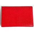 Hermes Card Case Calvi Verso Bicolor Chevre Red