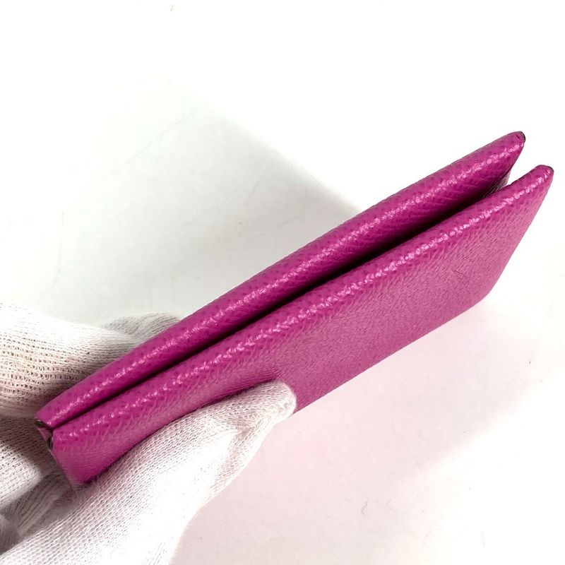 Hermes Card Case Calvi Epsom Magnolia Purple