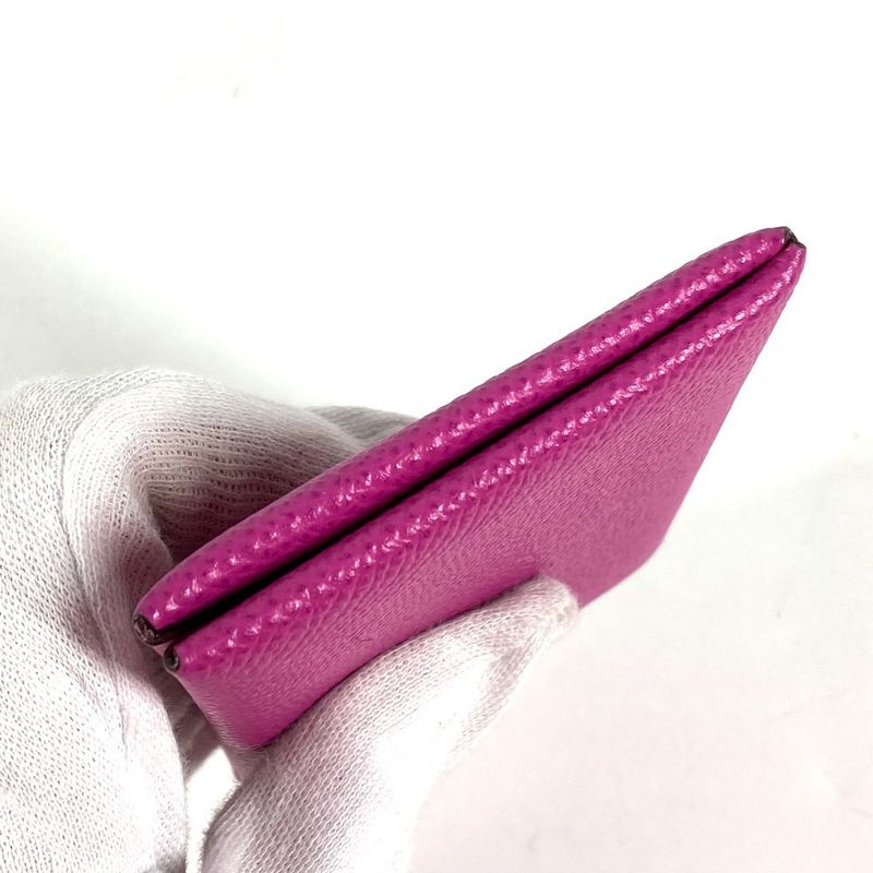 Hermes Card Case Calvi Epsom Magnolia Purple