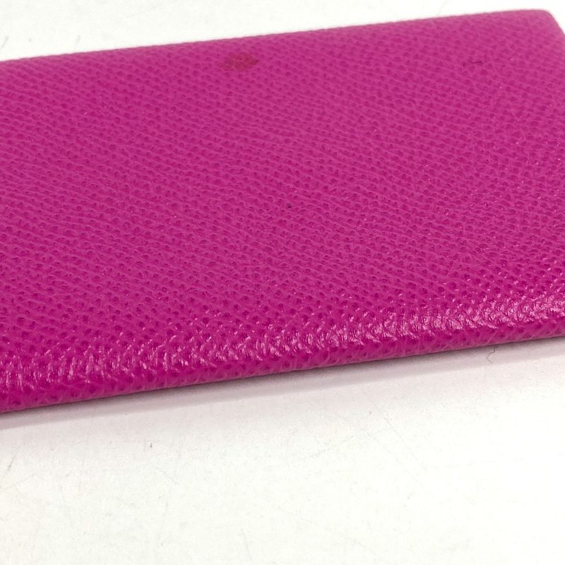 Hermes Card Case Calvi Epsom Magnolia Purple