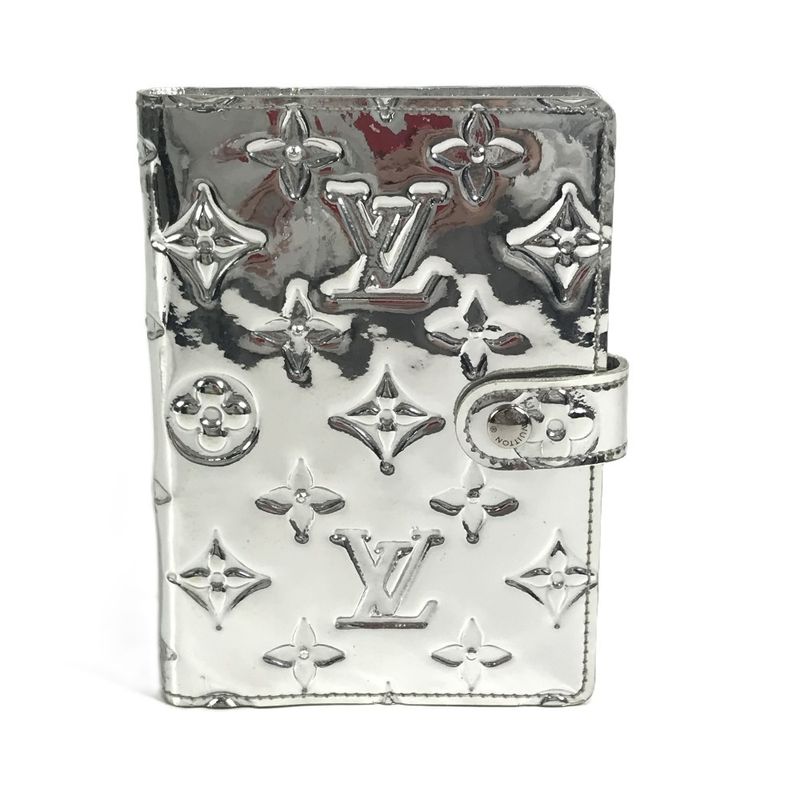 Louis Vuitton Notebook Cover Agenda PM Leather Silver