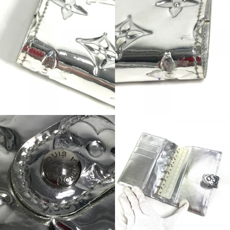 Louis Vuitton Notebook Cover Agenda PM Leather Silver