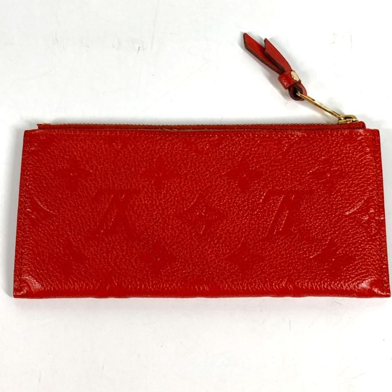 Louis Vuitton Wallet Portefeuille Monogram Empreinte Leather Orian Red