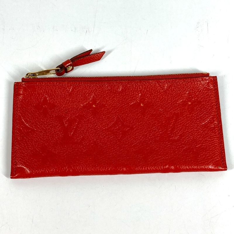 Louis Vuitton Wallet Portefeuille Monogram Empreinte Leather Orian Red