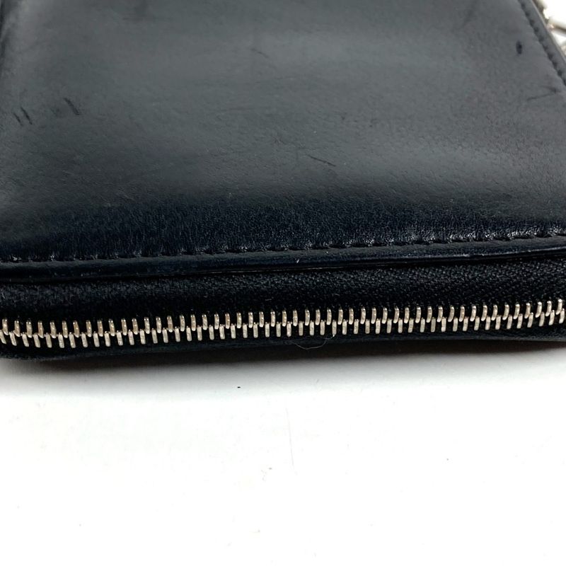 Hermes Bifold Wallet Zip Azap Leather Black