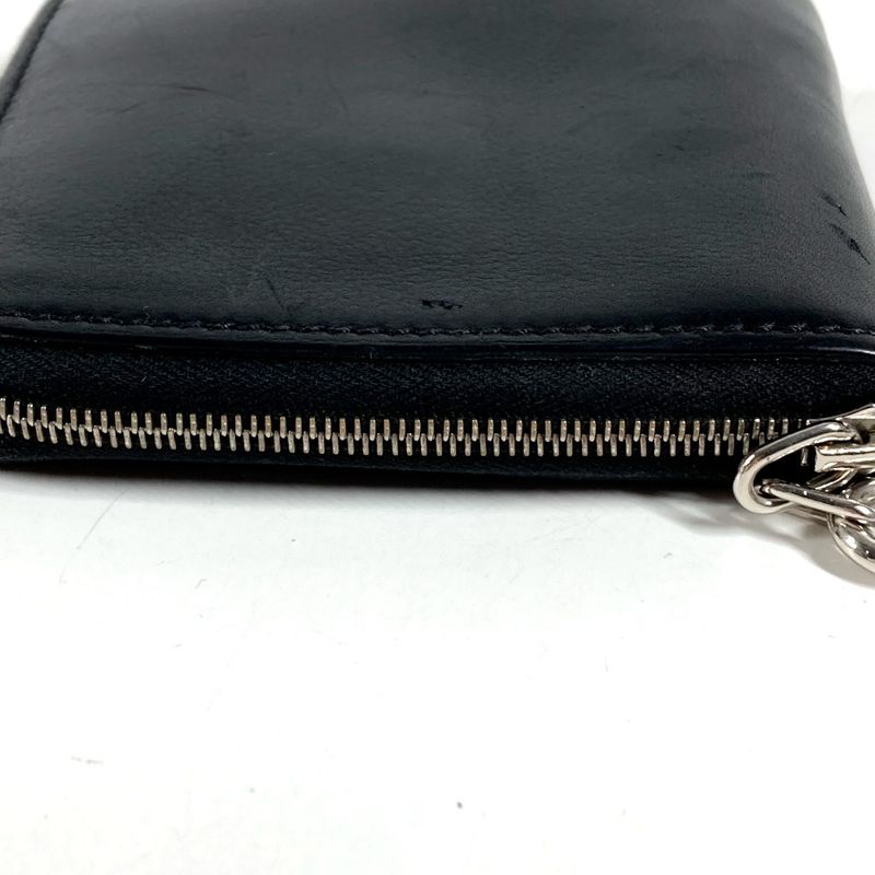 Hermes Bifold Wallet Zip Azap Leather Black