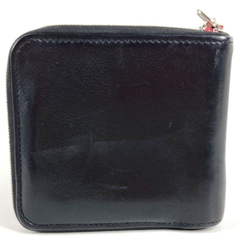 Hermes Bifold Wallet Zip Azap Leather Black
