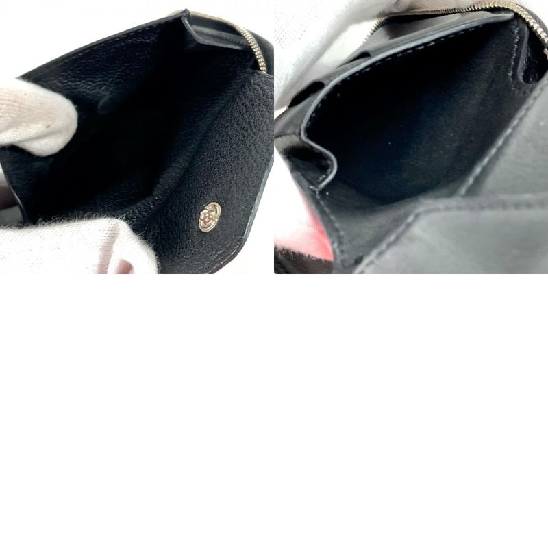 Hermes Bifold Wallet Zip Azap Leather Black