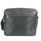 Louis Vuitton Shoulder Bag Victor Taiga Leather Black Khaki