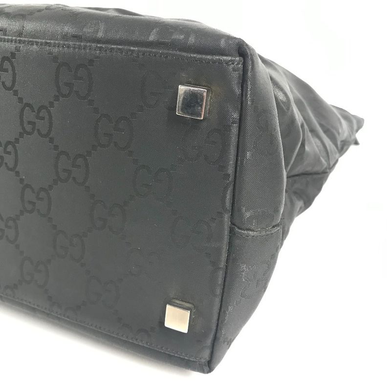 Gucci Handbag Logo GG Nylon Black