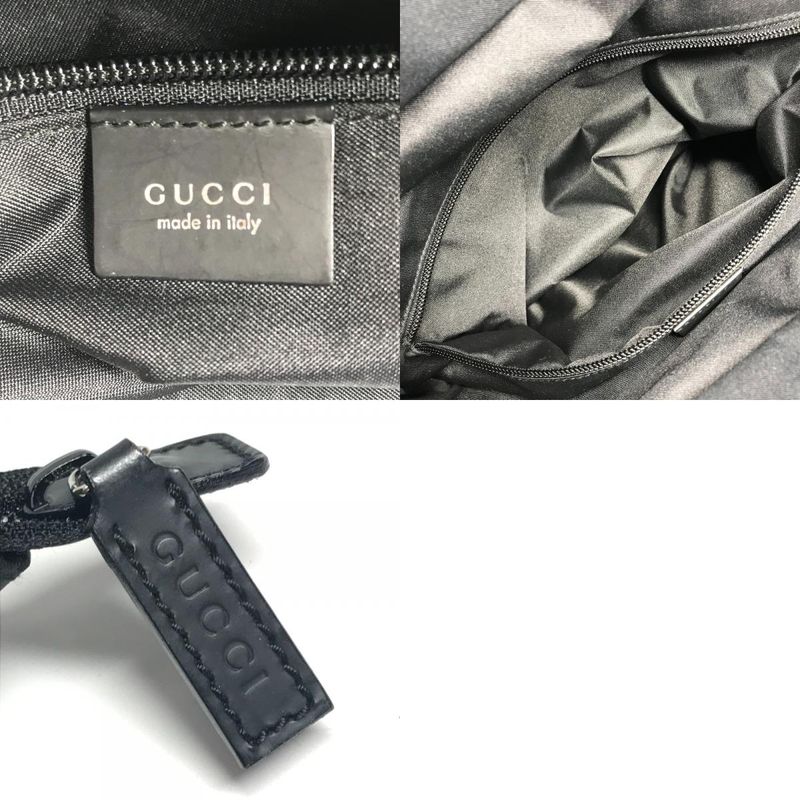 Gucci Handbag Logo GG Nylon Black