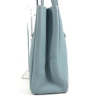 Hermes Shoulder Bag Victoria Cabas Taurillon Clemence Blue
