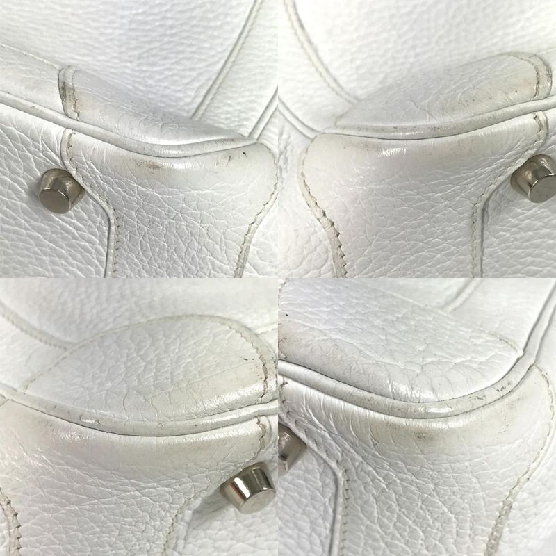 Hermes Handbag Omnibus PM Taurillon Clemence White